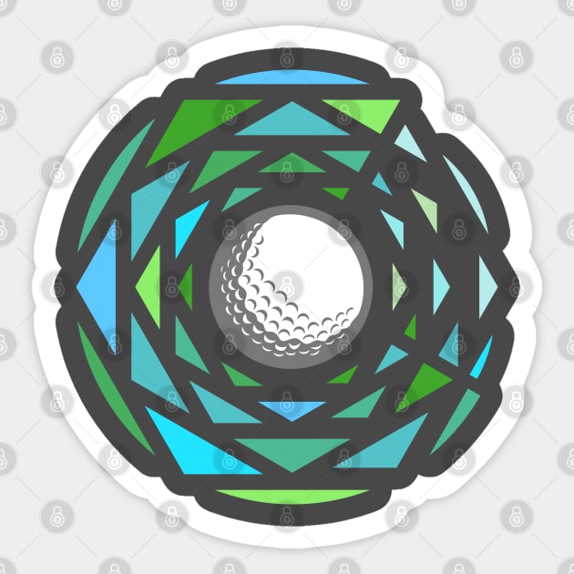 Golf club artwork Sticker by SASTRAVILA